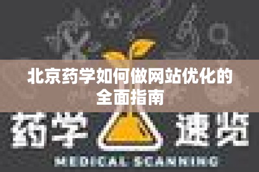 北京药学如何做网站优化的全面指南