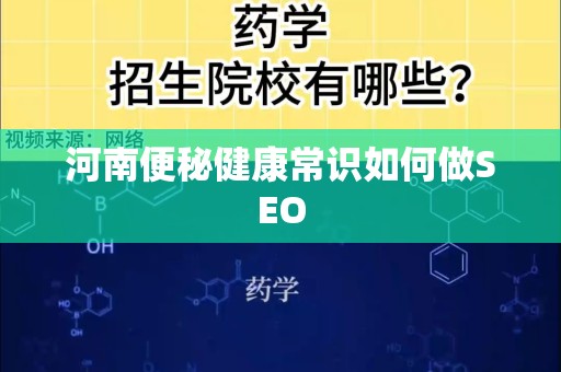 河南便秘健康常识如何做SEO
