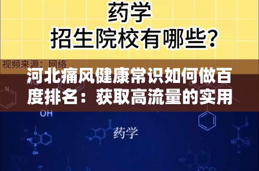 河北痛风健康常识如何做百度排名：获取高流量的实用指南