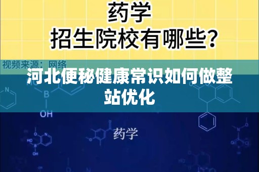 河北便秘健康常识如何做整站优化