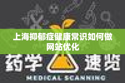 上海抑郁症健康常识如何做网站优化