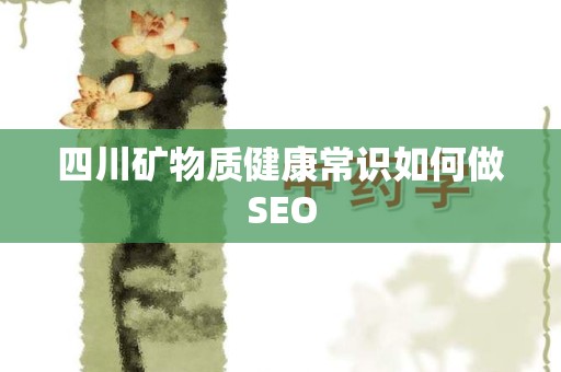 四川矿物质健康常识如何做SEO