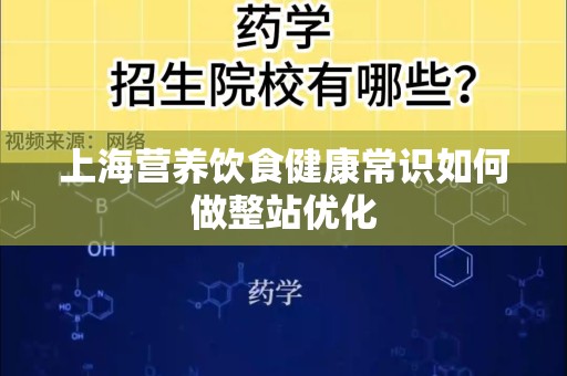 上海营养饮食健康常识如何做整站优化