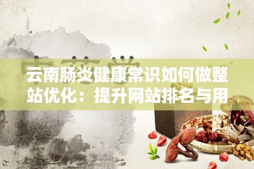 云南肠炎健康常识如何做整站优化：提升网站排名与用户体验的关键