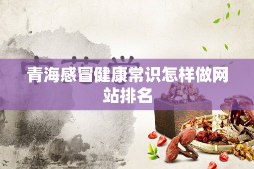 青海感冒健康常识怎样做网站排名