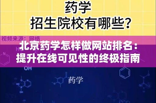 北京药学怎样做网站排名：提升在线可见性的终极指南