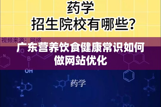 广东营养饮食健康常识如何做网站优化