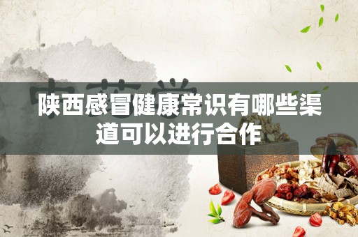 陕西感冒健康常识有哪些渠道可以进行合作