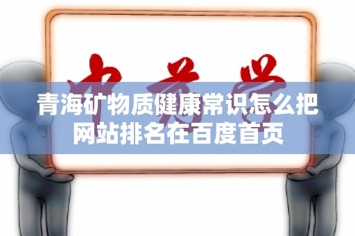 青海矿物质健康常识怎么把网站排名在百度首页