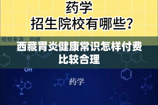 西藏胃炎健康常识怎样付费比较合理