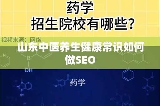 山东中医养生健康常识如何做SEO