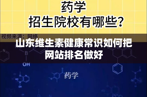 山东维生素健康常识如何把网站排名做好