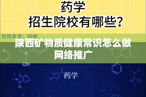 陕西矿物质健康常识怎么做网络推广