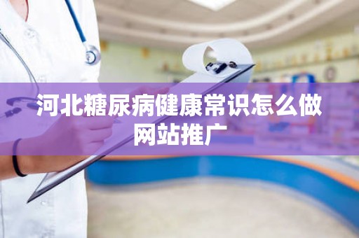河北糖尿病健康常识怎么做网站推广
