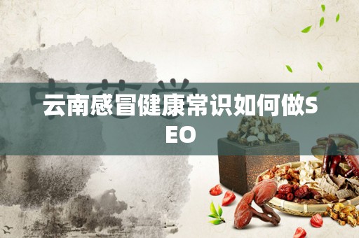 云南感冒健康常识如何做SEO
